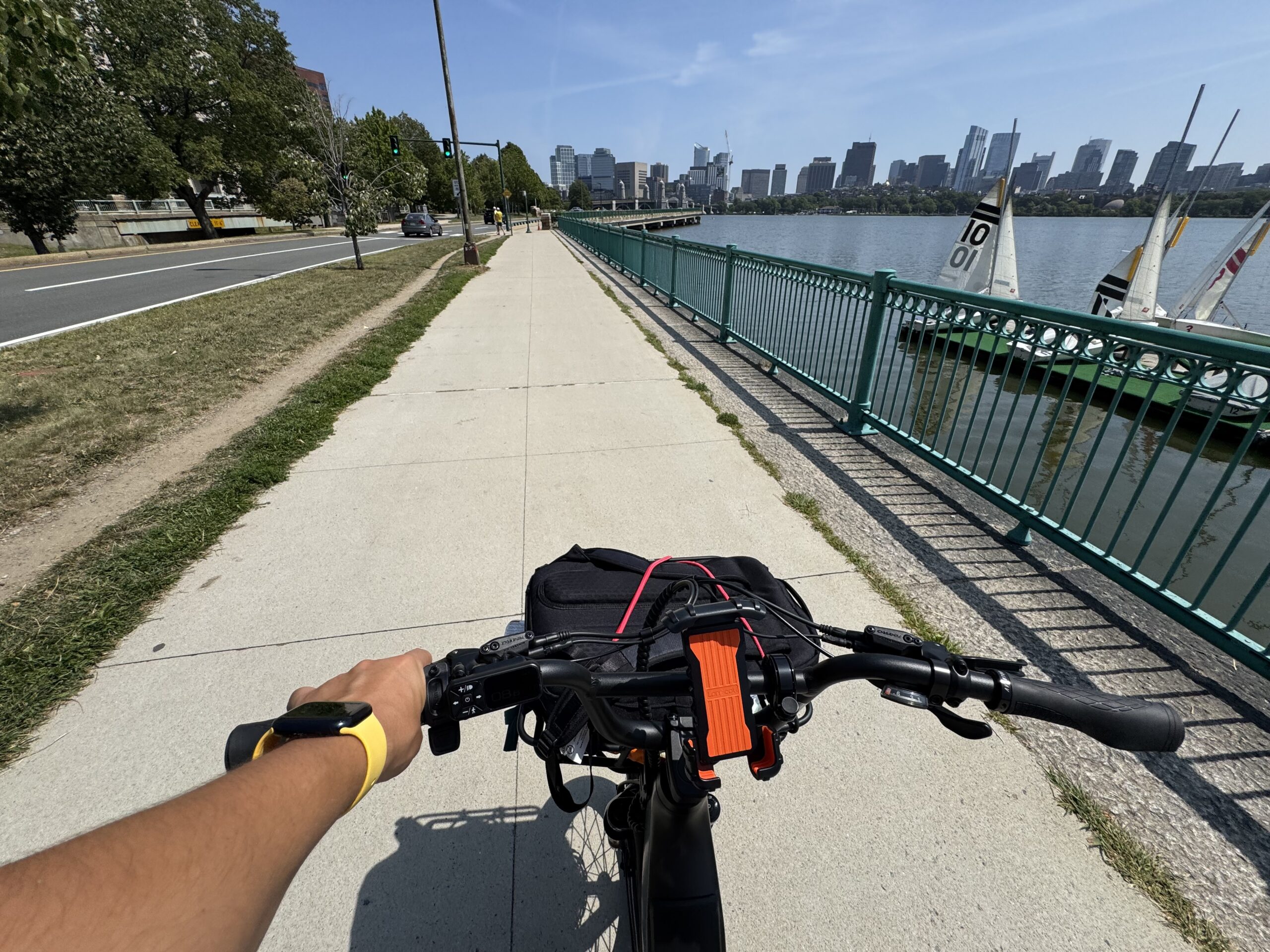 E-bike commute in Cambridge, MA